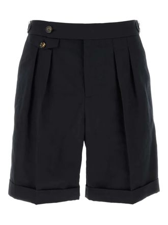 Brunello Cucinelli pleated bermuda shorts - Blue