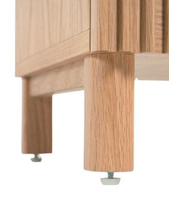 K Home Grosses Design Regal Beyla mit Schiebetüren, 170 x 84.5 cm, Eiche Natur