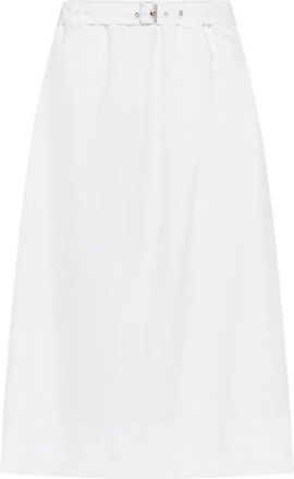 Seventy Gonna in misto lino - Dames - Korte rokken - Wit - 2XS - Rokken
