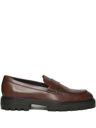 Hogan H673 loafers - men - CALFSKIN/CALFSKIN/Rubber - 6,5 - Brown