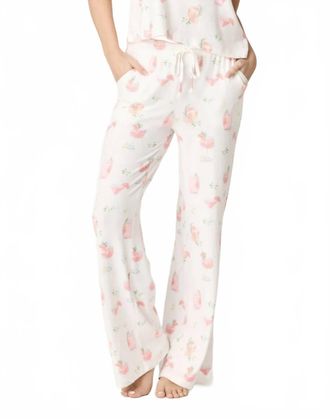 PJ Salvage Paloma Mama Sweet Swipes Pants In Ivory