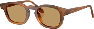 Giorgio Armani Pillow Zonnebril - unisex - Zonnebrillen - Bruin - 48 MM - Accessoires