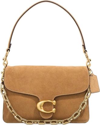 Coach Hobo Bags - Suede Chain Tabby;Brass/Sand - beige - Hobo Bags for ladies