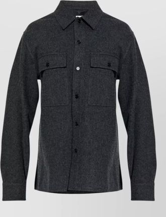 Jil Sander virgin wool shirt jacket