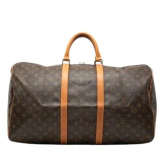 Louis Vuitton Pre-owned Weekend Bags, female, Brown, Size: ONE SIZE Pre-owned Keepall 55