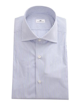 Sonrisa White Striped Tailored Formal Shirt