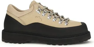 Diemme Beige Calf Leather Bos Taurus Lace-Up Mens Boots