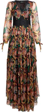 Etro paisley-print dress - women - Fabric - 46 - Black