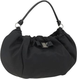 Ferragamo Pre-owned Shoulder Bags, female, Black, Size: ONE SIZE Pre-owned Hand Bag