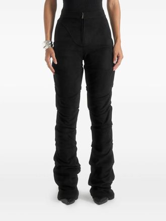 Mani&egrave;re De Voir Caroline tacked flared trousers - Black
