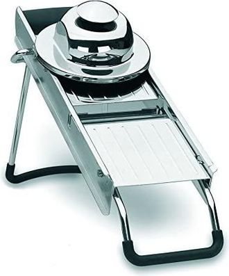 Lacor 60332 - Mandolina Luxe. Incluye 5 Cuchillas Inox. Apta Para Lavar En Lavavajillas. Pies Antideslizantes De Silicona