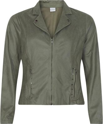 In Front Stijlvolle Moss Green Jacket Blazer - Dames - Zomerjassen - Groen - XL - Polyester - Jassen