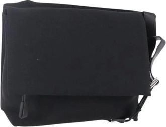 Ferragamo Pre-owned Cross Body Bags, female, Black, Size: ONE SIZE Pre-owned Canvas Shoulder Bag