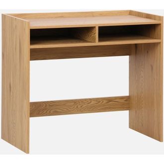 Sweeek Escritorio decorativo de madera con 2 compartimentos