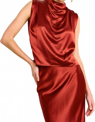 Line & Dot Womens Parven Top In Red