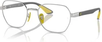 Ray-Ban 54mm Irregular optical glasses in Silver at Nordstrom