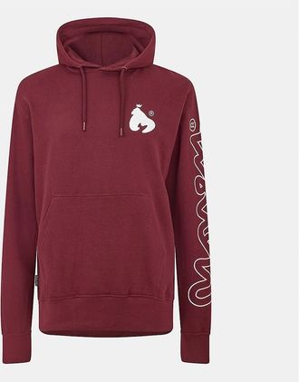 Money Clothing Mens Hooded Neck Long Sleeve Sweatshirt with Kangaroo Pocket - Red - Size: 36