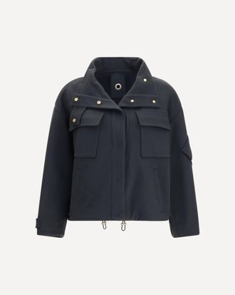 Giorgio Armani Coat Caban in double cashmere blouson with high collar Female 44