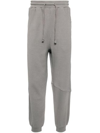 Five CM logo-patch cotton track pants - men - Cotton - S - Grey