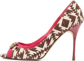 Manolo Blahnik Pumps Tri Color 110mm 2023 - Marrone