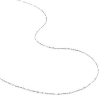 Monica Vinader Shimmer Chain Necklace in 14Kt Solid White Gold at Nordstrom Rack