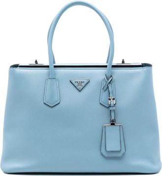 Prada Pre-owned Prada Saffiano Cuir Turnlock Twin Satchel Ladies GXC727AXA8JJR52Y