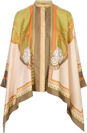 La DoubleJ Foulard Shirt - Dames - Ponchos - Veelkleurig - S - Jassen