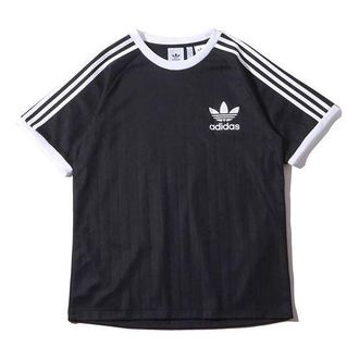 adidas originals BASEBALL TEE Athleisure Casual Sports Short Sleeve Black DV1621