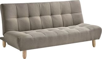 Vente-Unique Sof&aacute; cama de 3 plazas clic clac de tela topo ESTEBAN