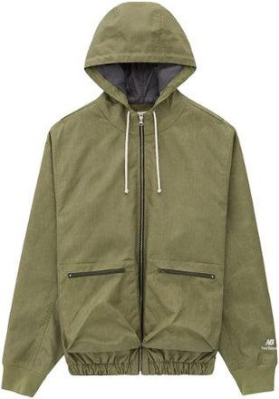 New Balance Uomo Made in USA Utility Jacket in Verde, Politessuto, Taglia XL