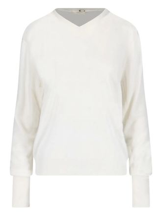 Maryya V-neck sweater - White