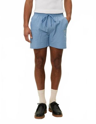 Les Deux Stan Seersucker Swim Shorts In Allure