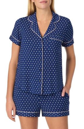 Kate Spade New York print short pajamas in Navy Dot at Nordstrom, Size X-Large