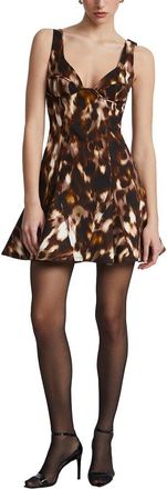 Bcbgmaxazria Bcbgmaxazria Printed Godet Dress