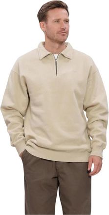 For&eacute;t Heren Truien Vesten Hook Half Zip - Heren - Sweatshirts - Beige - M - Hoodies & sweatvesten