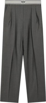 Versace Informele broek - Dames - Straight fit broeken - Grijs - M - Broeken