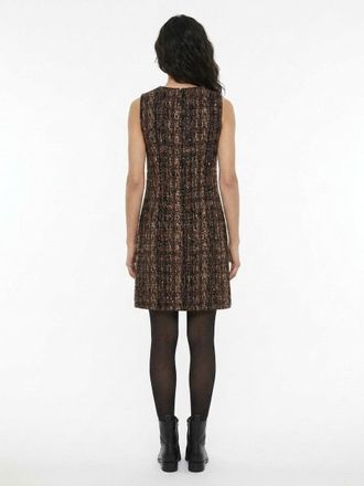 Dolce & Gabbana Boucle Wool-Blend Shift Dress - Brown