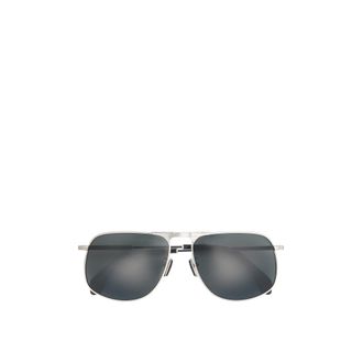 Moncler Moncler Vitessa Pilot Sunglasses, Unisex, Grey, Size: 58