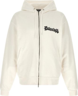 Balenciaga White Salon De Couture Hoodie