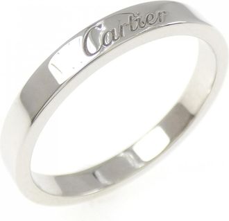 Cartier Platinum Platinum 950 Band Ring (Pre-Owned)
