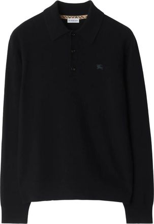 Burberry Polo con ricamo EKD - Nero