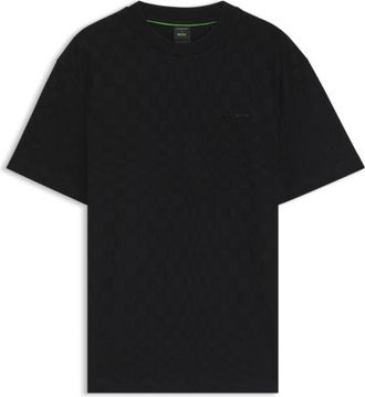 BOSS Porsche x cotton T-shirt with Pasha pattern