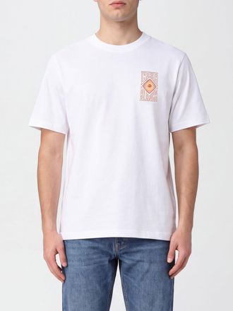 Casablanca T-shirt in cotone organico con stampa grafica e girocollo