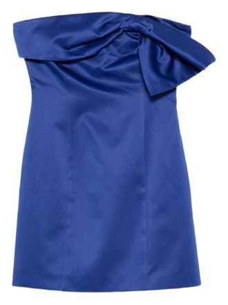 Rotate Bow Detail Strapless Mini Dress