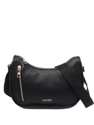 Liu Jo logo zip shoulder bag - Black