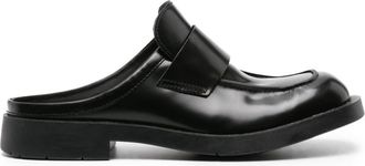 Camperlab Mil 1978 backless loafers - unisex - Leather - 37 - Black
