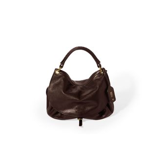 Miu Miu Rendez-vous Leather Bag, Woman, Briarwood