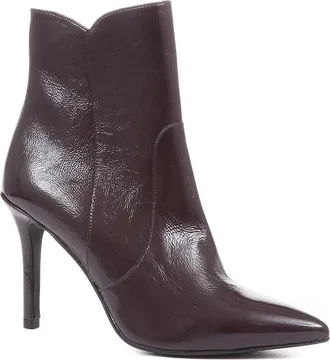 Jones Bootmaker Womens Cadence Heeled Leather Ankle Boots - Purple - Size UK 7