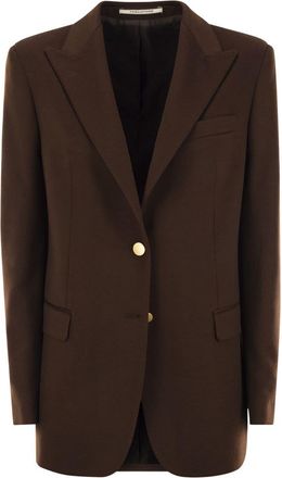 Tagliatore Womens Cashmere Blazer - Dark Brown - Size EU 38 (Womens)