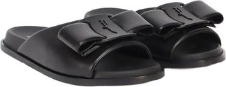 Ferragamo Vara Bow Leather Slide
